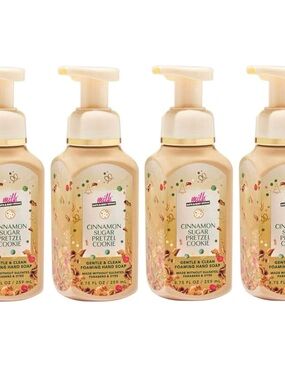 4x Milk bar Cinnamon Sugar Pretzel Cookie Foaming Hand Soap